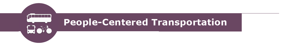 people centered transportation banner